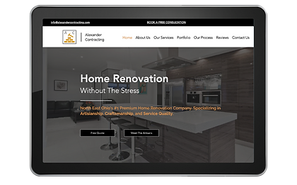 Home Renovation website home page